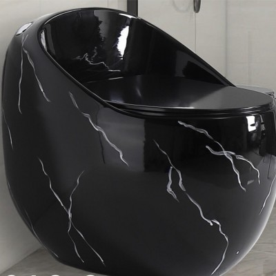 Sanitario Huevo Dise&ntilde;o color Negro   